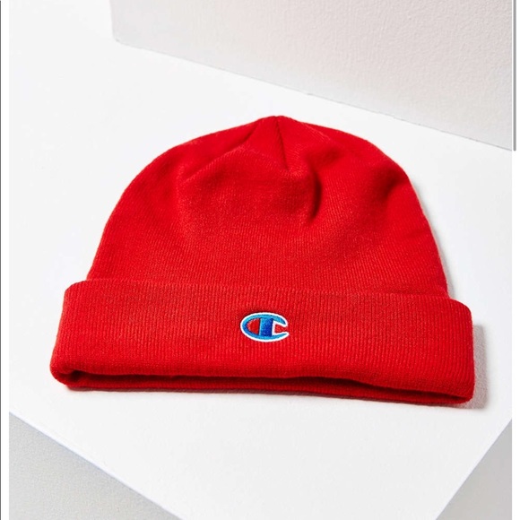 champion red beanie